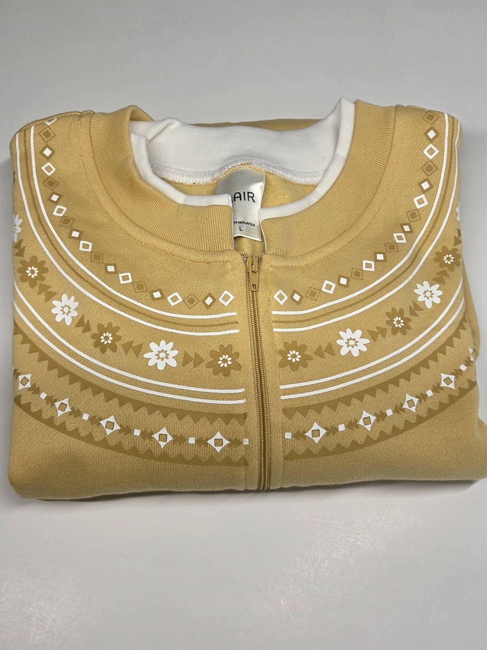 Blair Yellow Embroidered Yoke Sweatshirt & Jogger Set - Picture 7 of 16